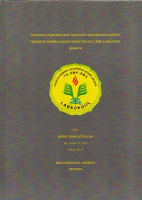 Pengaruh pemanfaatan teknologi kecerdasan buatan terhadap pembelajaran siswa kelas 12 SMA Lasbchool Jakarta
