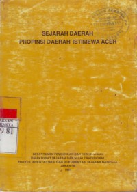 Sejarah Daerah Propinsi Daerah Istimewa Aceh