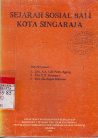 Sejarah Sosial Bali Kota Singaraja