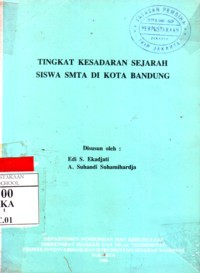 Tingkat Kesadaran Sejarah Siswa SMTA di kota bandung