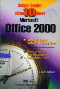 Belajar Sendiri dalam 10 Menit Microsoft Office 2000