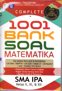 Complete 1001 Bank Soal Matematika SMA IPA Kelas X,XI, & XII