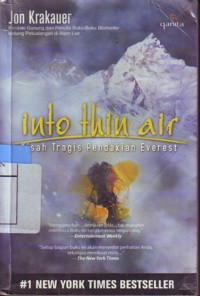 Into Thin Air  Kisah Tragis Pendakian Everest