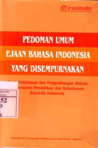 Pedoman Umum Ejaan Bahasa Indonesia Yang Disempurnakan
