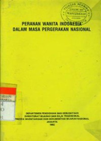 Peranan Wanita Indonesia Dalam Masa Pergerakan Nasional