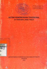Sistem Pemerintahan Tradisional Di Tengger Jawa Timur