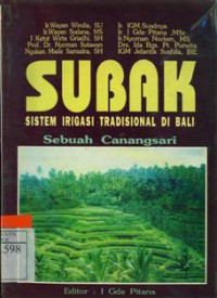 Subak : Sistem Irigasi Tradisional Di Bali